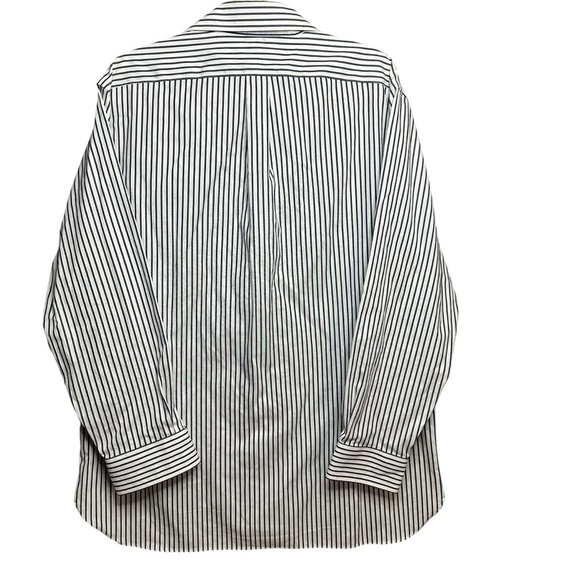 Ralph Lauren Classic Fit Grey Striped Long Sleeve Shirt Size XL - Picture 2 of 10